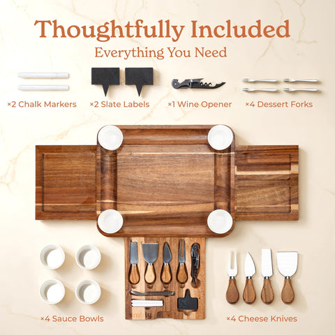 Close-up of SMIRLY acacia wood grain highlighting durability.