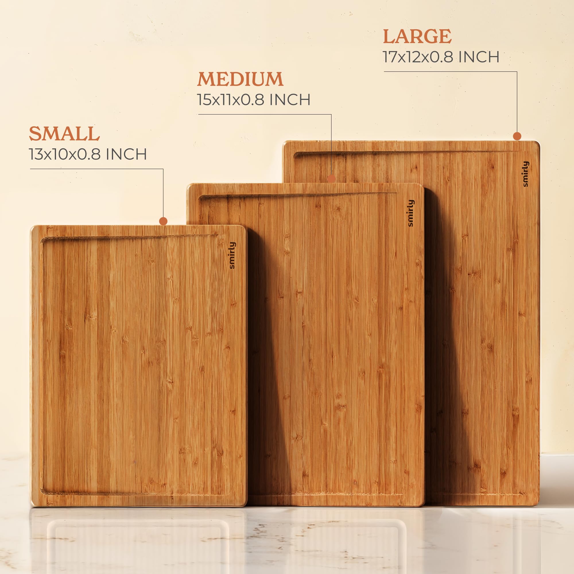 Smirly 3-pack display emphasizes versatile kitchen coverage and organization