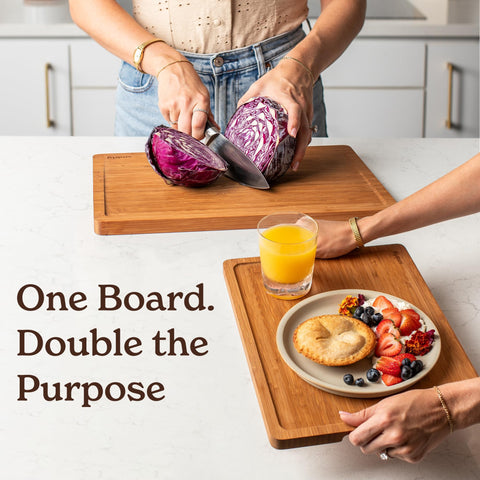 SMIRLY bamboo cutting board small pack for everyday tasks