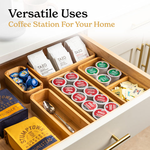 SMIRLY bamboo jewelry tray organizer highlights premium warmth for jewelry storage.