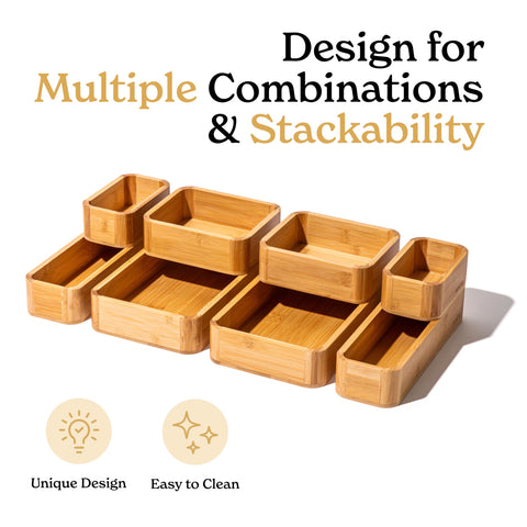SMIRLY spice drawer tray helps separate jars and labels.