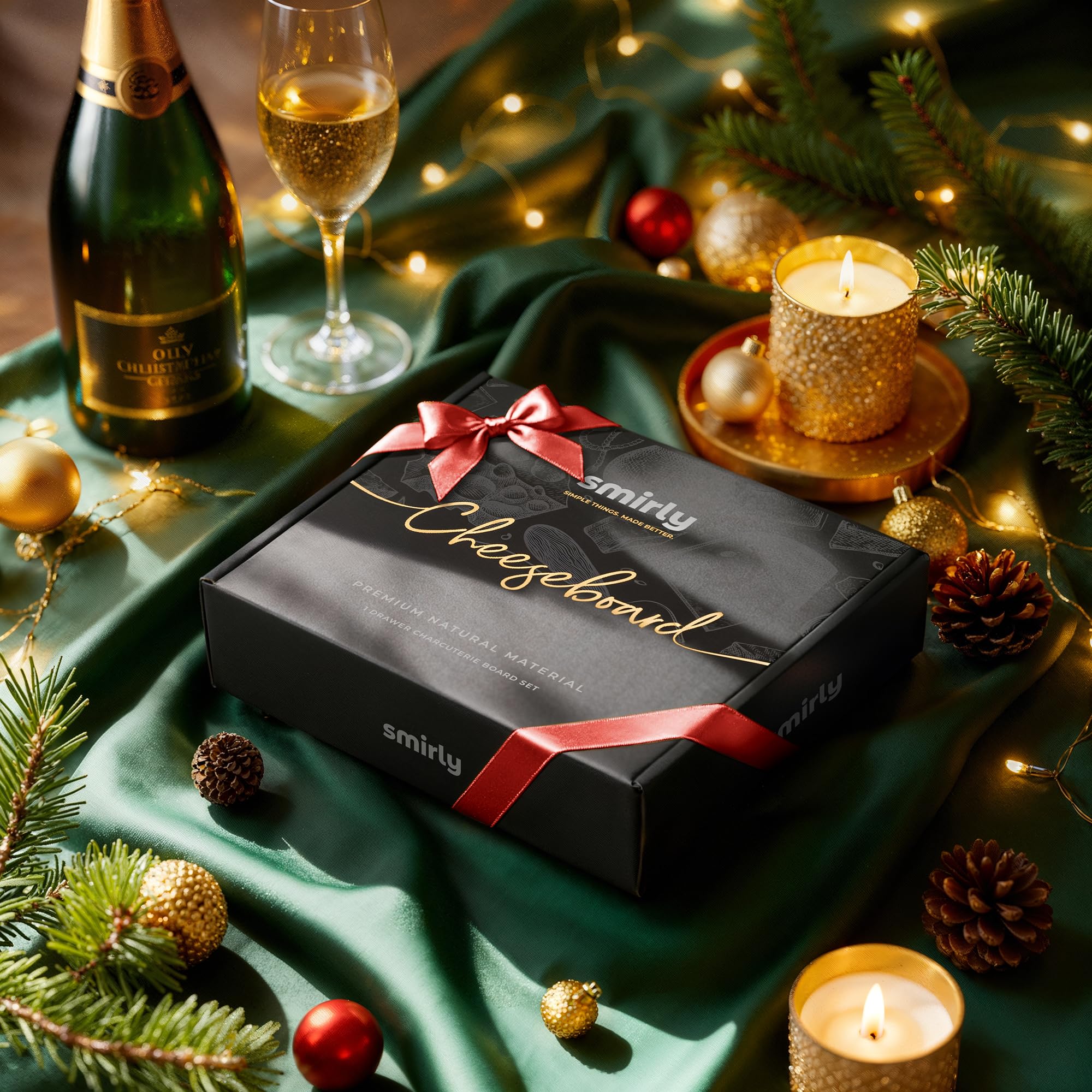 Decorative box included with SMIRLY board for gifting presentation.