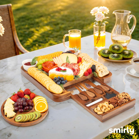 SMIRLY easy-clean surface ensures quick care after entertaining