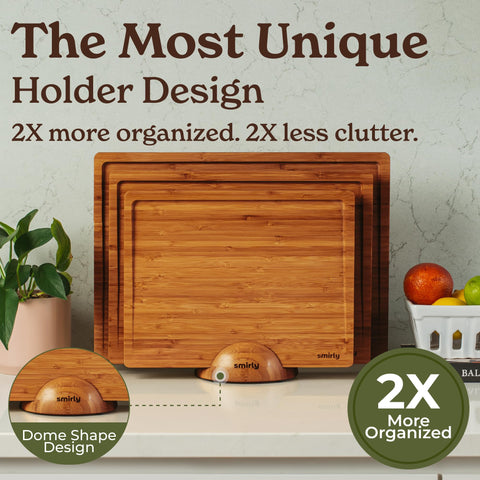 SMIRLY bamboo charcuterie tray adds stylish serving surface