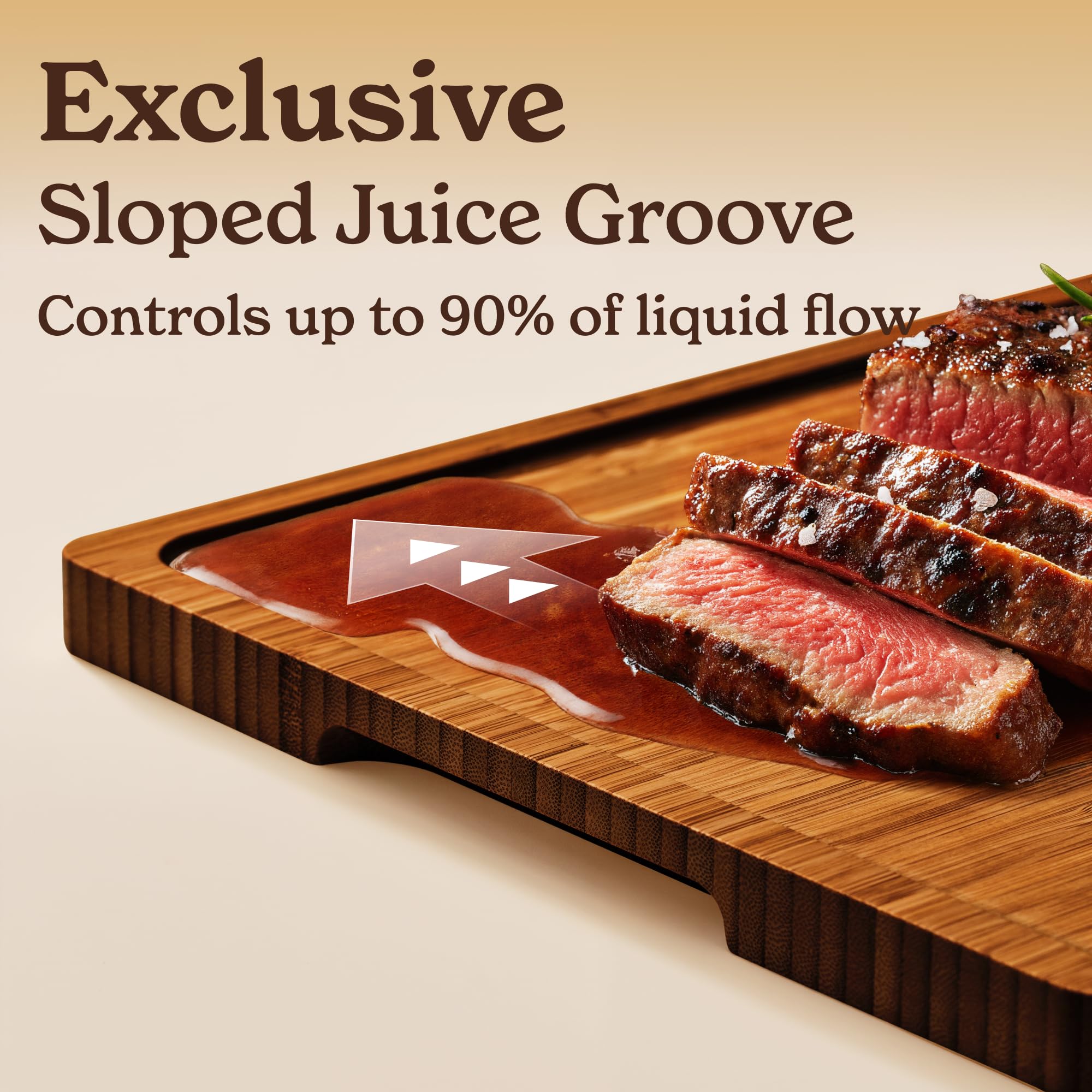 SMIRLY cutting boards with ergonomic handles for comfortable, stable chopping