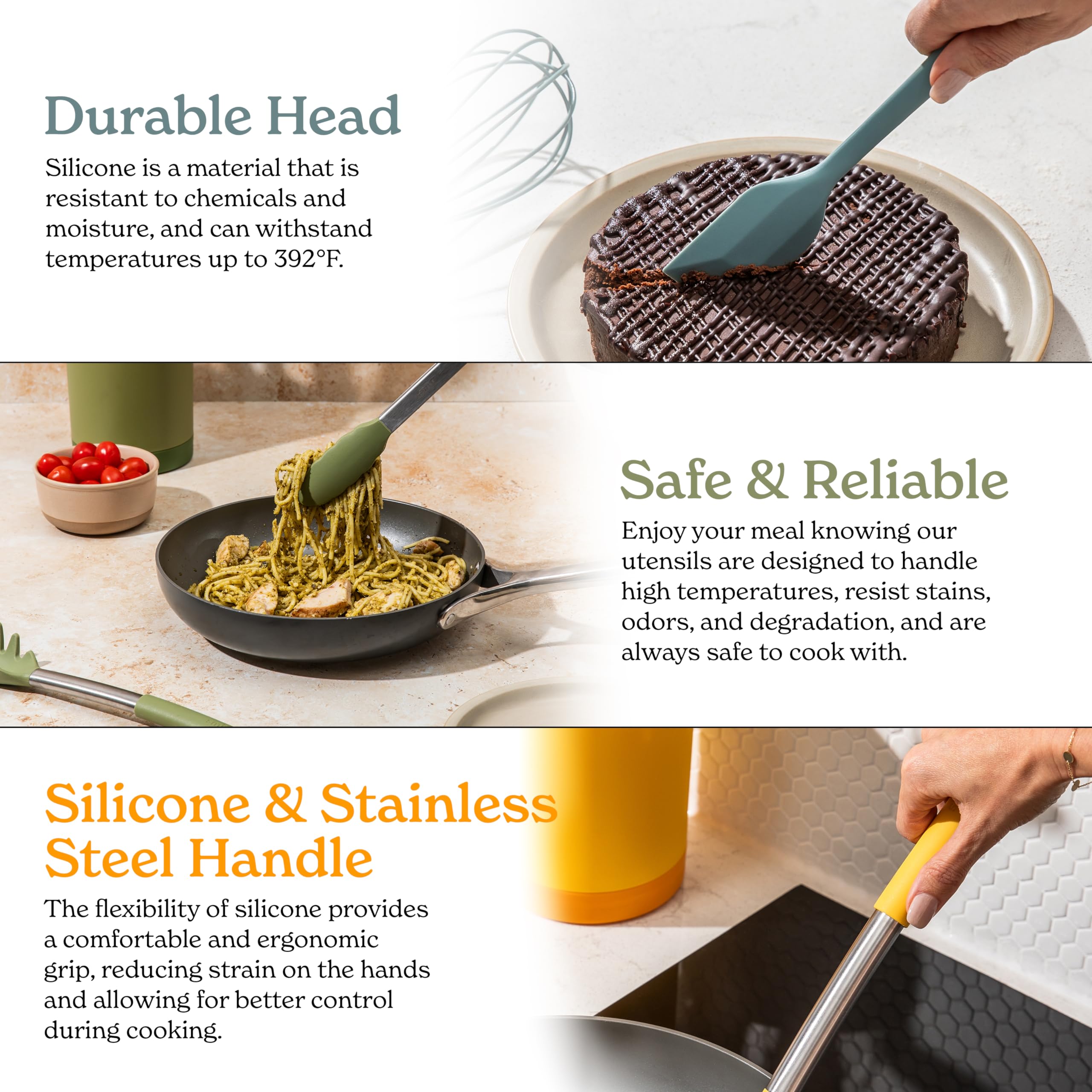 SMIRLY dishwasher-safe utensils for easy cleanup after cooking