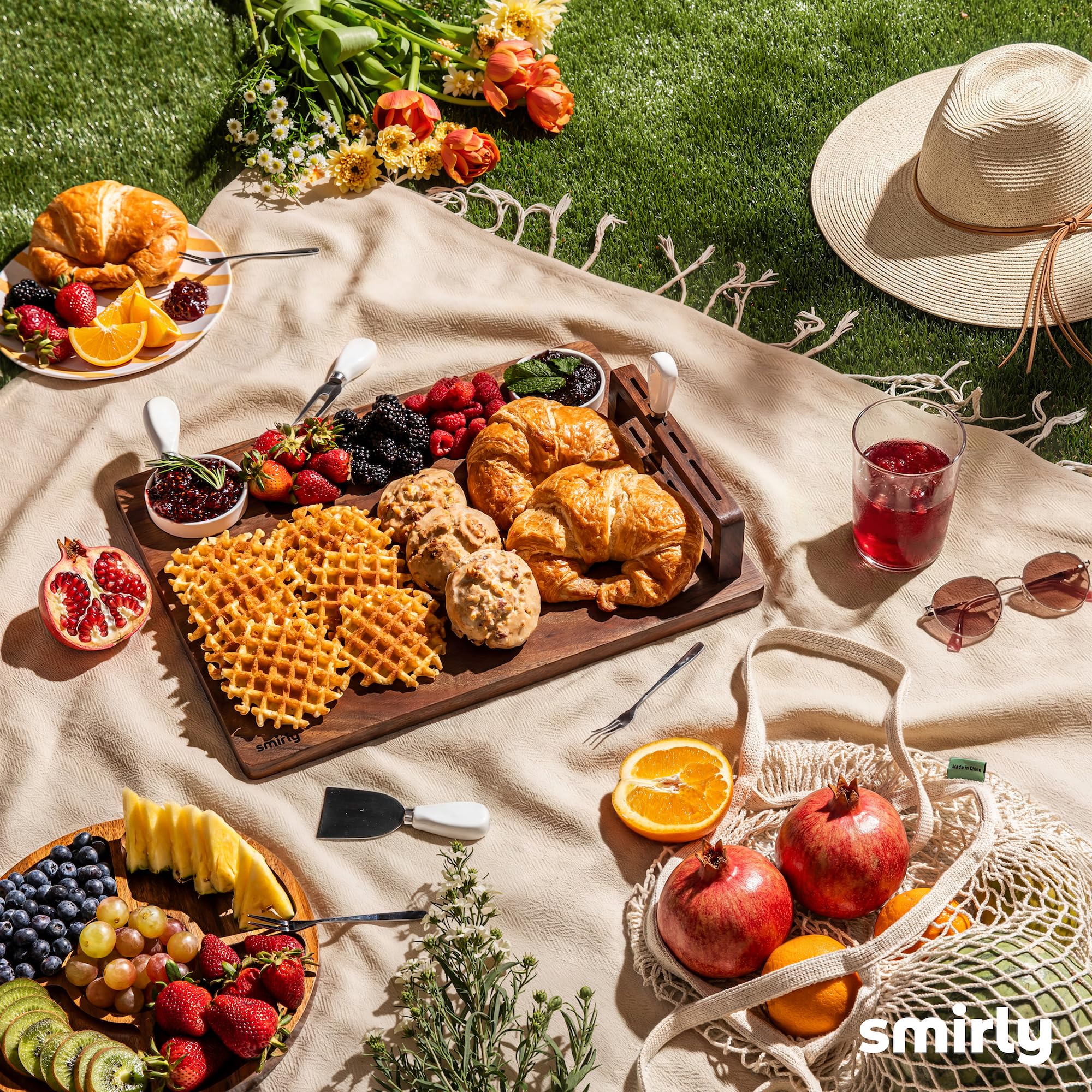 SMIRLY charcuterie setup ready for dinner parties and gatherings