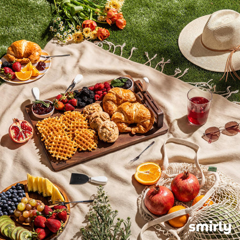 SMIRLY charcuterie setup ready for dinner parties and gatherings