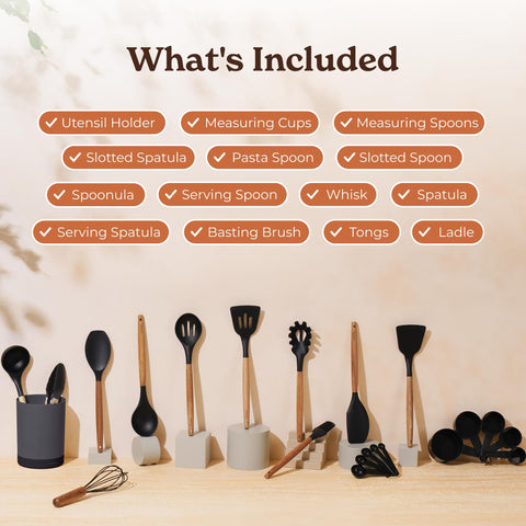Smirly silicone spatulas protect nonstick pans.