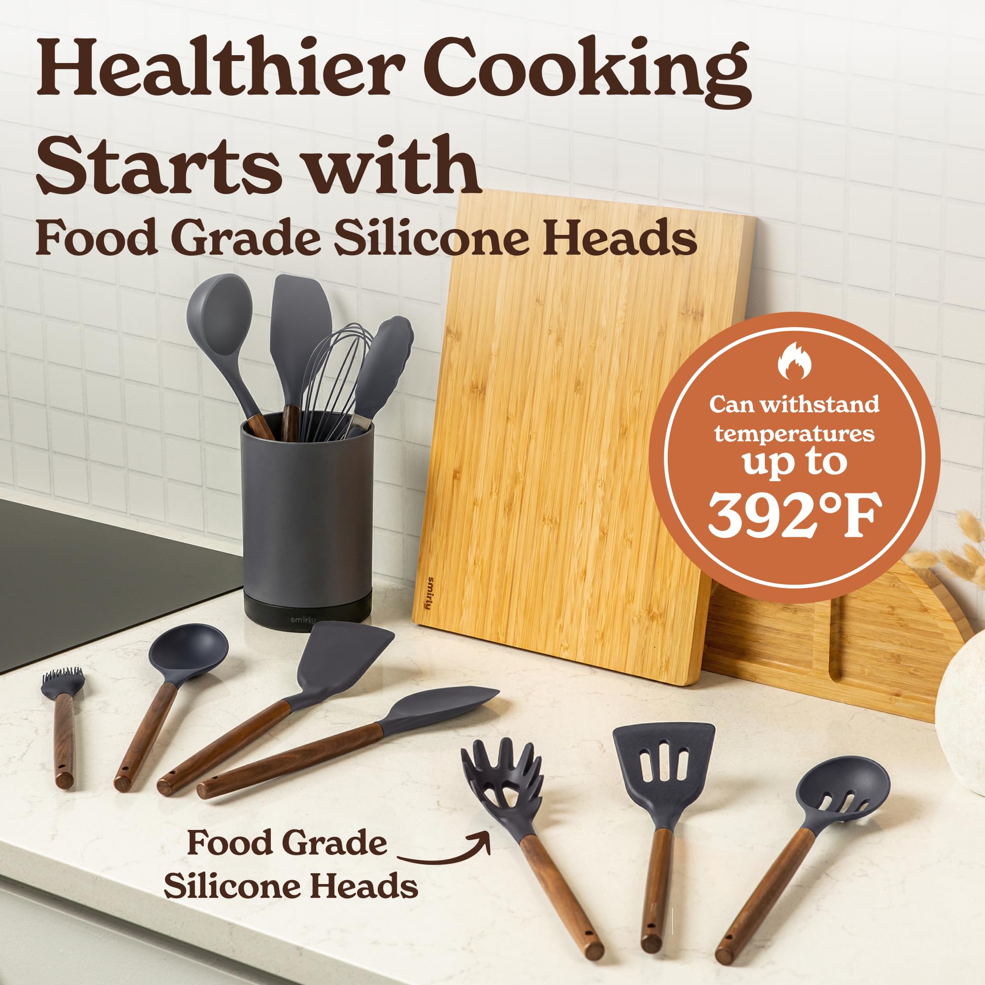 SMIRLY tongs and whisks offer durable performance for everyday cooking