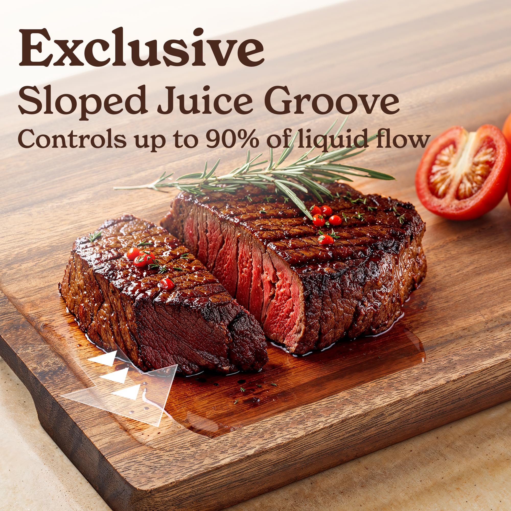 SMIRLY small walnut cutting board ideal for quick chopping tasks.