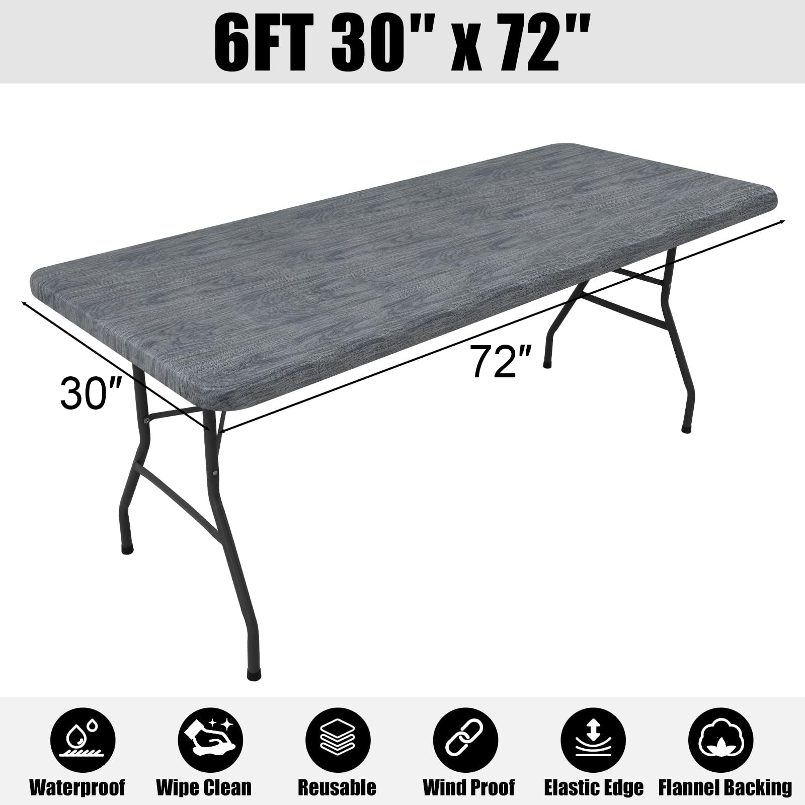 Smiry 72-inch fit designed for tables seating four to six.