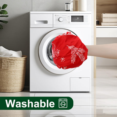 Smiry round spandex tablecloth with elastic edge stays put on windy patios.