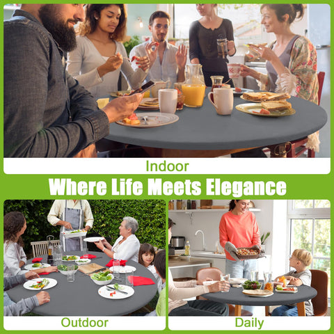 Durable and tear-resistant Smiry tablecloth withstands regular use.