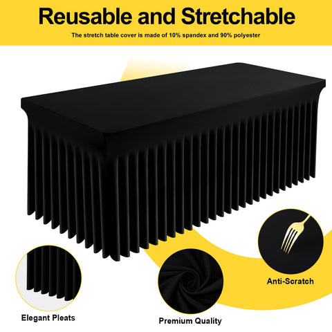 Smiry Spandex elastic fit close-up shows wrinkle-free draping.