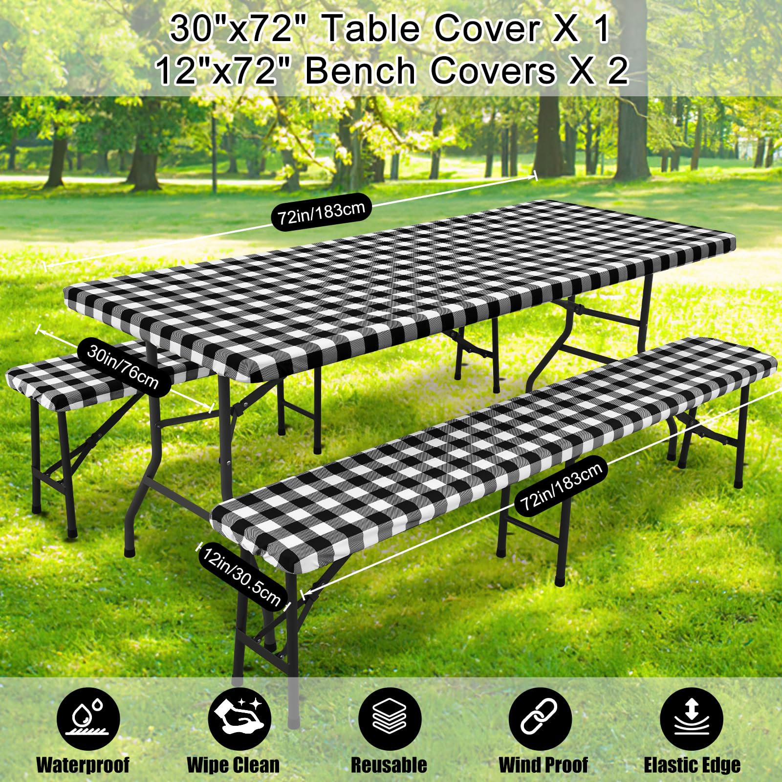 Smiry washable tablecloth easy care in cold water after events