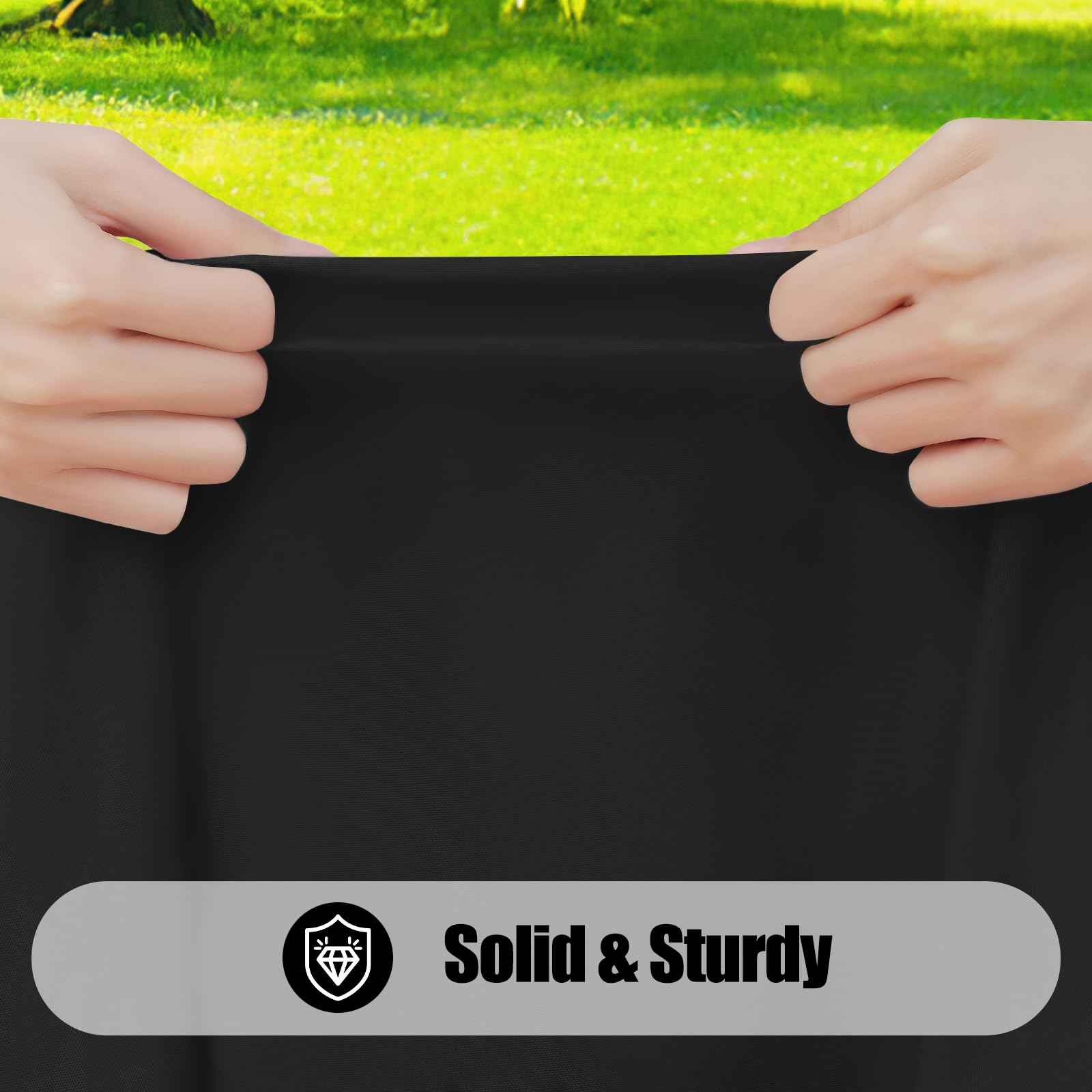 Smiry waterproof tablecloth beads spills to simplify cleanup.