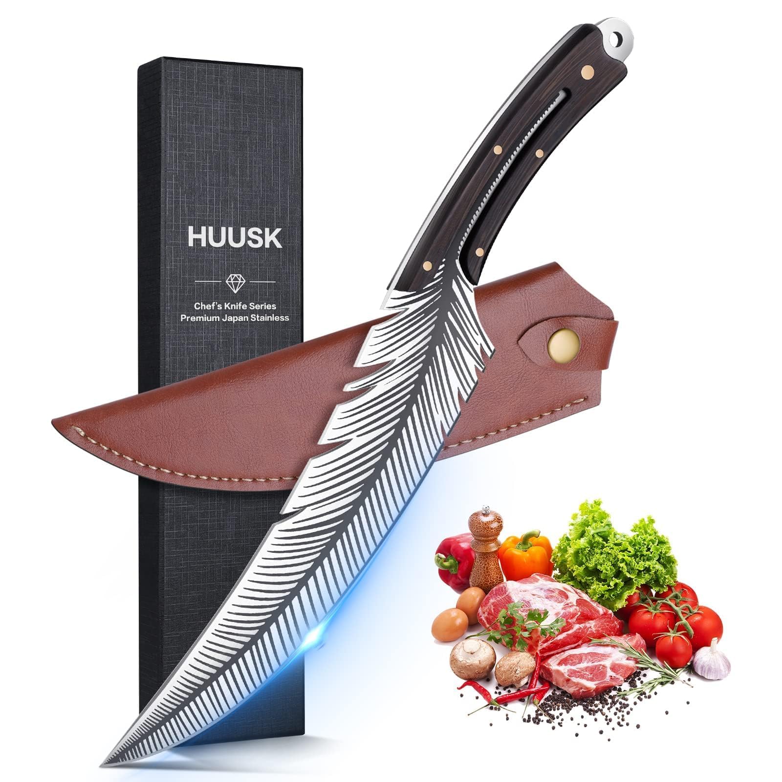 Smith Chu Huusk Japan feather knife with precise blade design for clean slicing