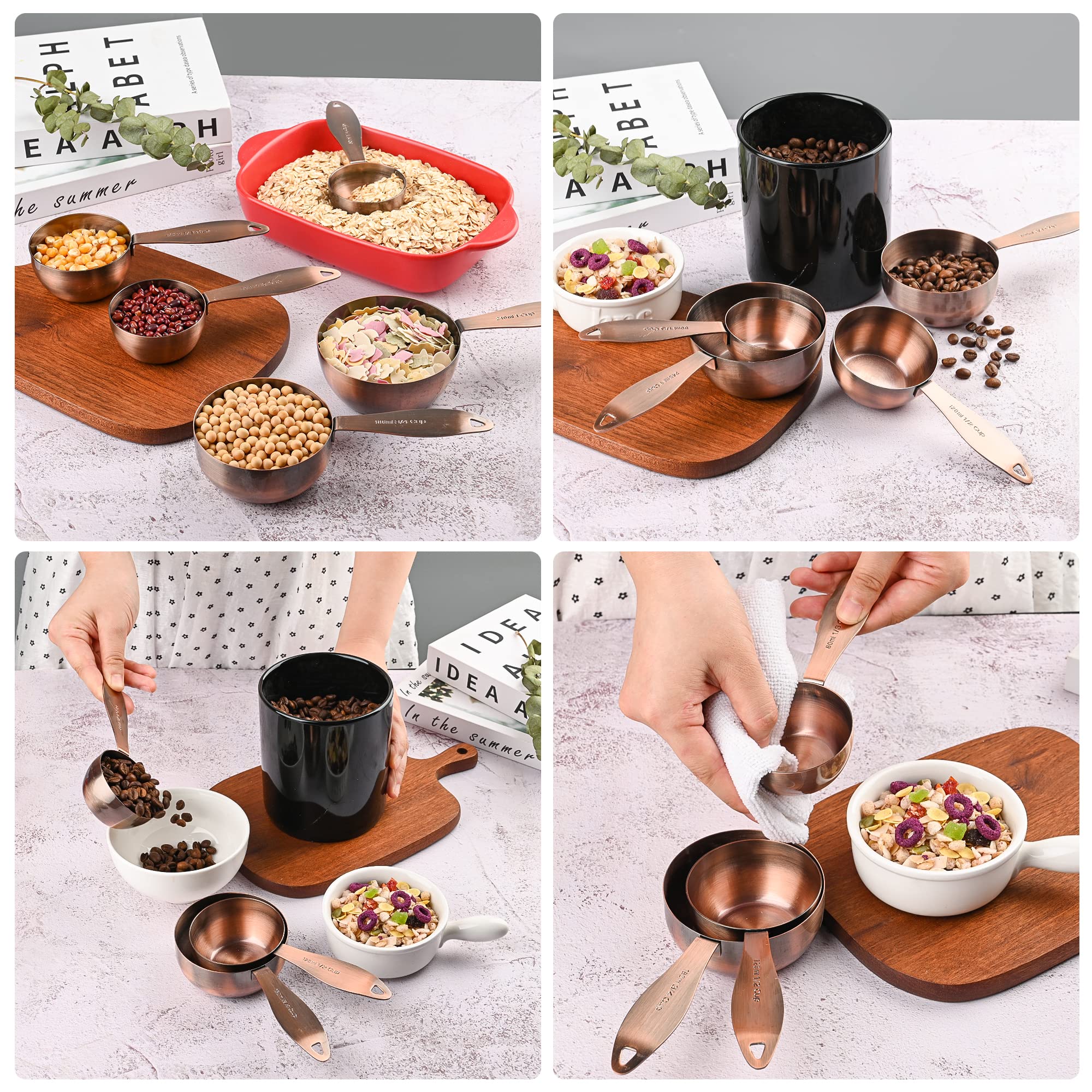 Smithcraft 1 cup (240 ml) demonstration, versatile for liquids and dry ingredients.