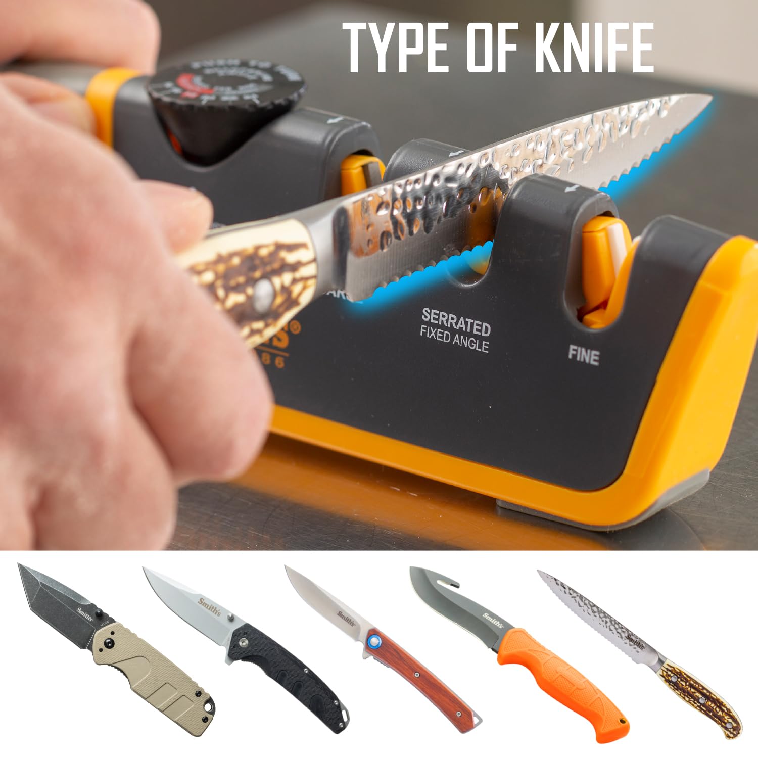 Replaceable carbide rod option extends Smith's sharpener life