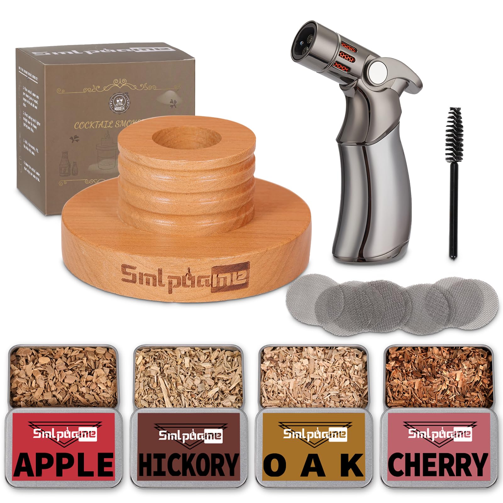 Smlpuame whiskey smoker kit with torch for bold cocktails