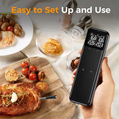 SMNQIUA extended range bluetooth keeps real-time monitoring from kitchen to backyard