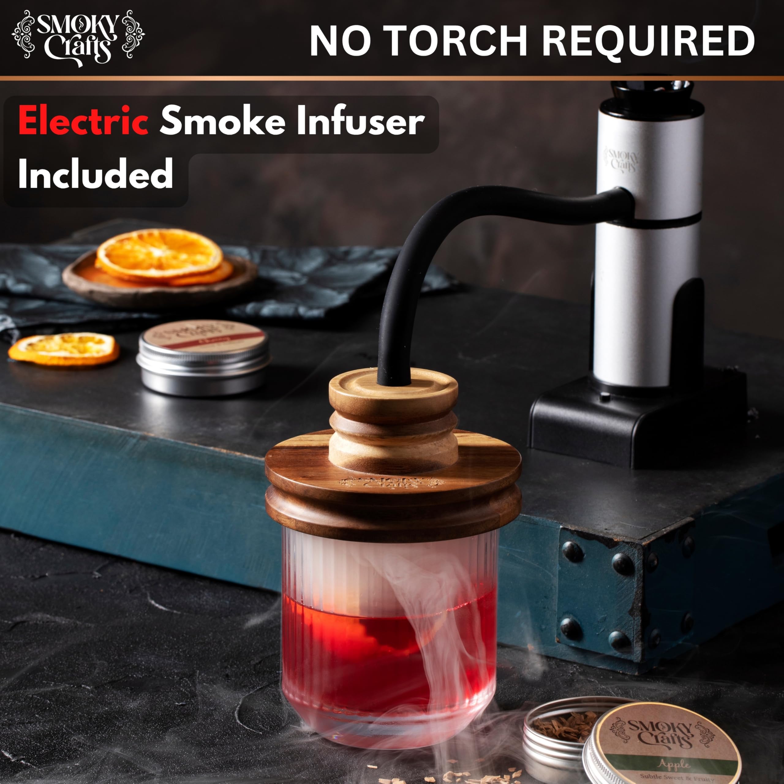 Smoky Crafts cleaning brush keeps your smoker kit ready for next use.