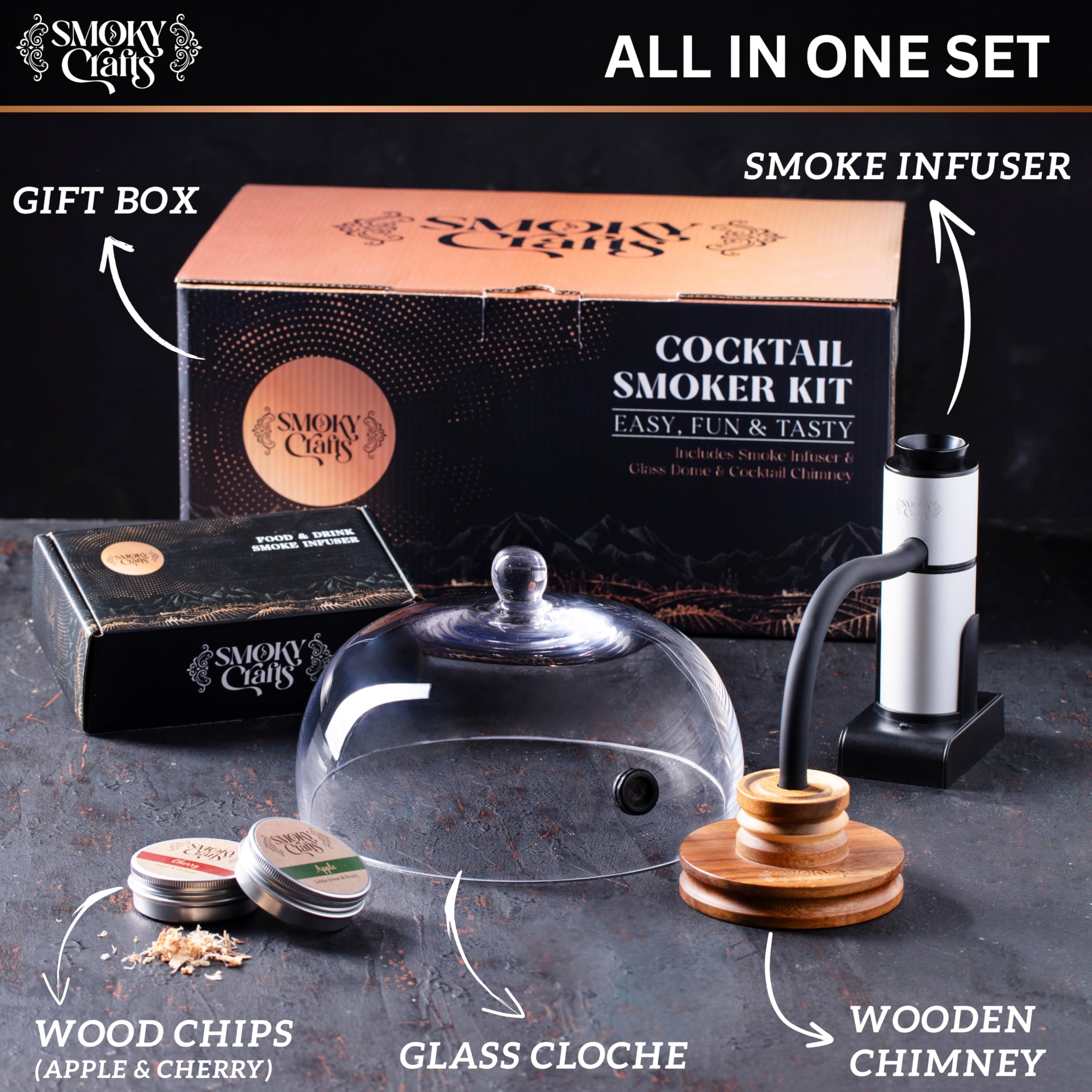 Smoky Crafts XL Hose enables quick setup and airflow