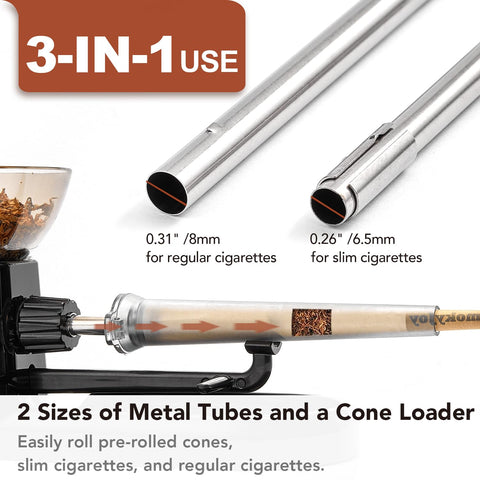 SmokyJoy built-in grinder integrated with the rolling system.