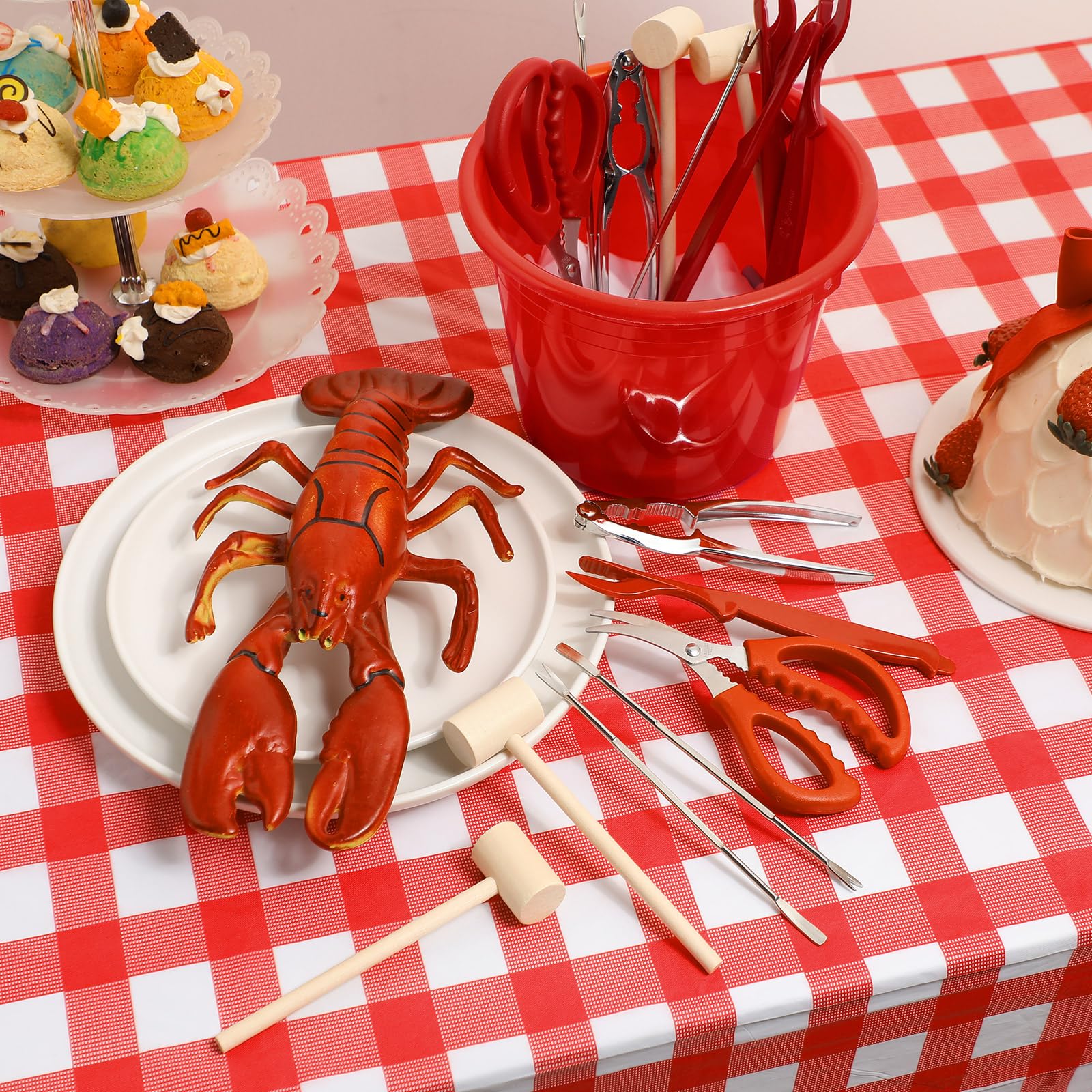 SmoothNovelty shellfish forks deliver sturdy stainless steel support for effortless eating