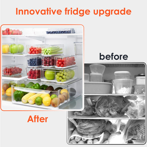 SMRCAD multi-size set organizes cereals, snacks, and produce efficiently.