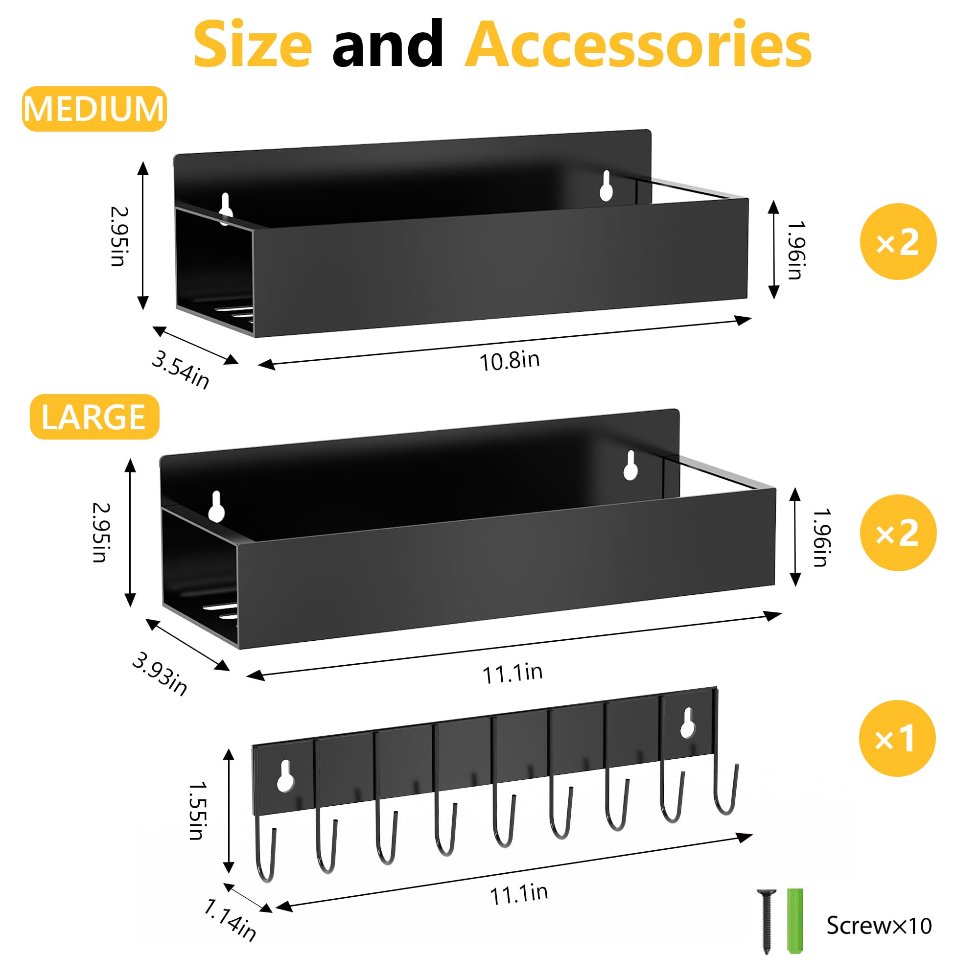 SMRCAD 4-pack spice organizers on the fridge maximize cabinet space