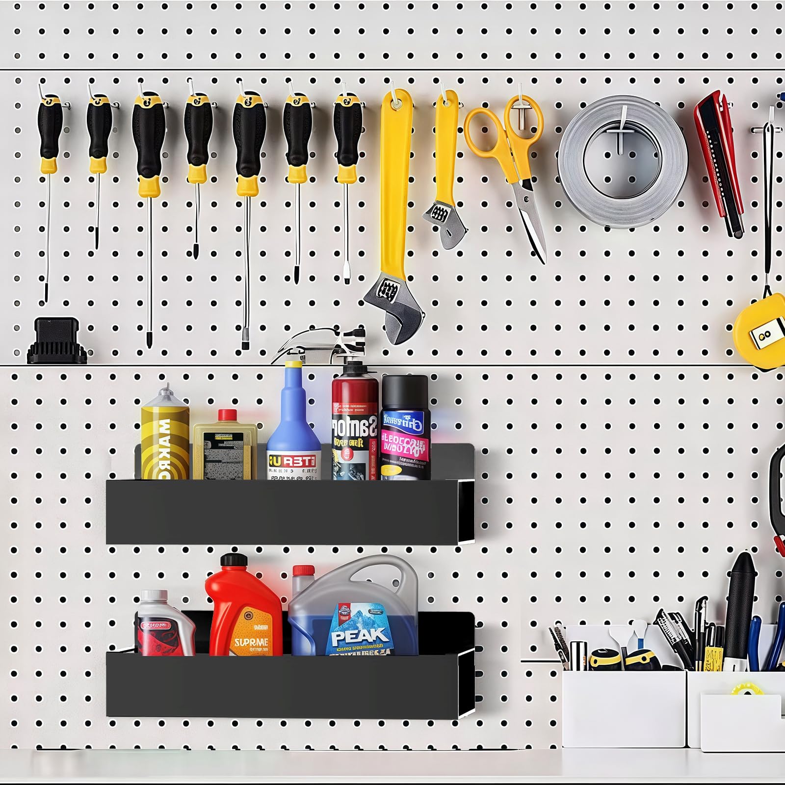 SMRCAD on-fridge organization reduces cabinet clutter.