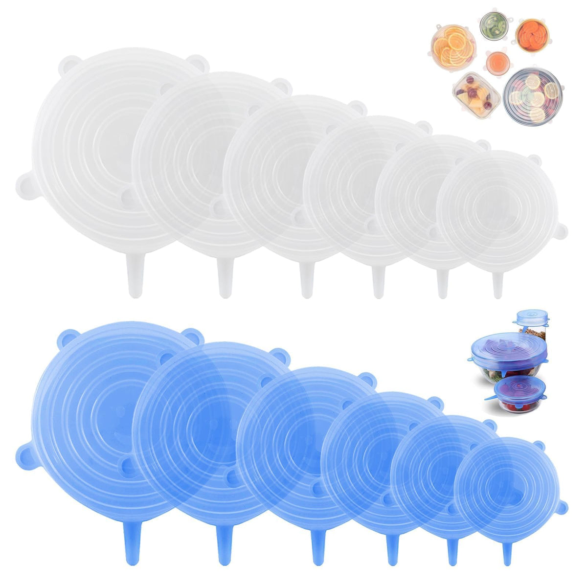 smrtcol silicone stretch lid on a small bowl for airtight freshness