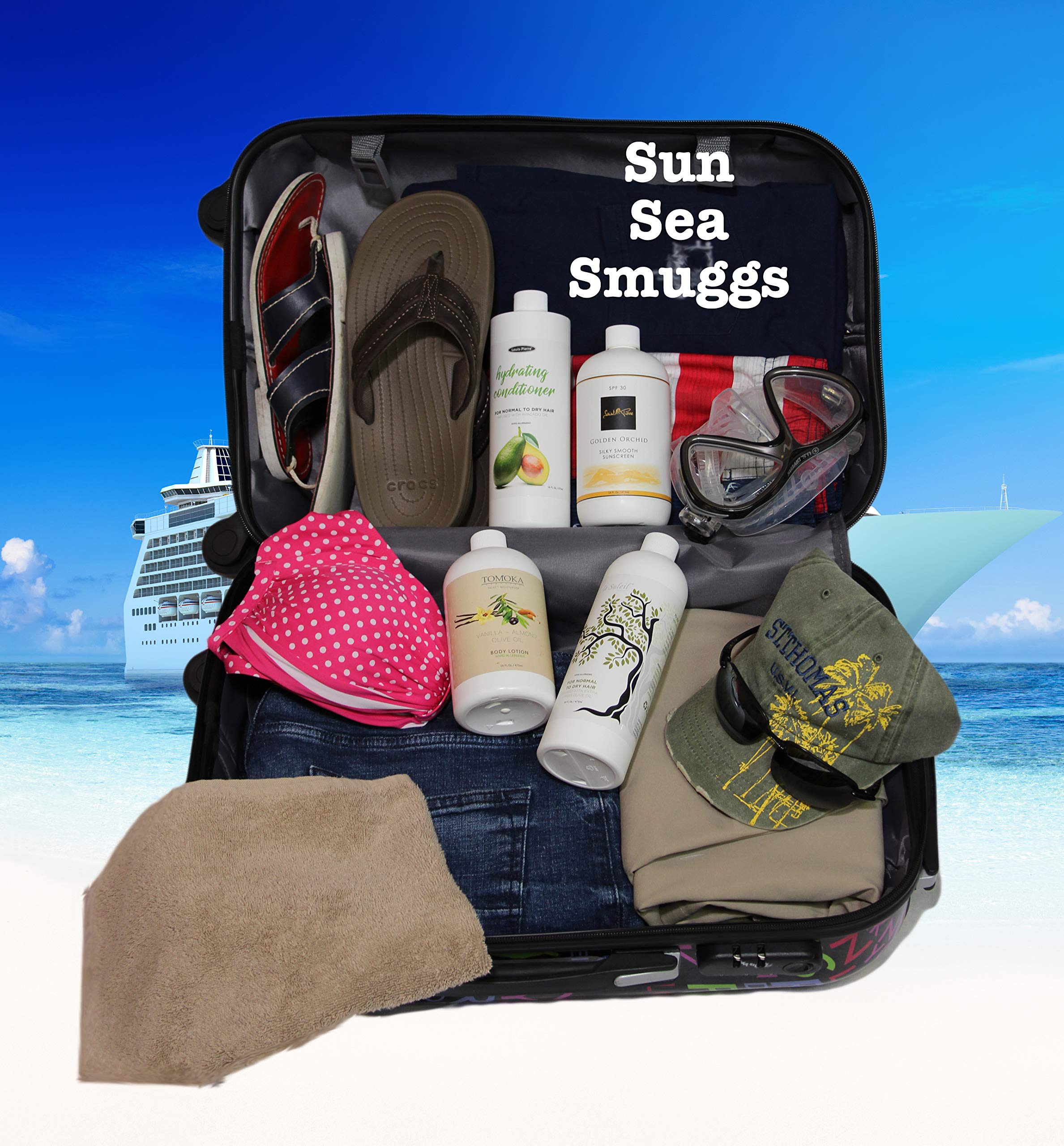 Smuggs Jugs compact travel kit; ideal for cruises and journeys.
