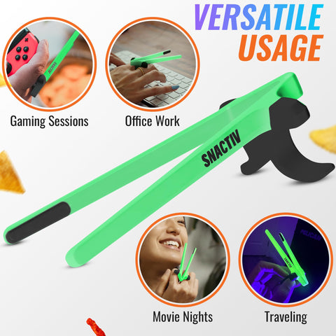 SNACTIV Pro setup for gaming and snacking during play sessions