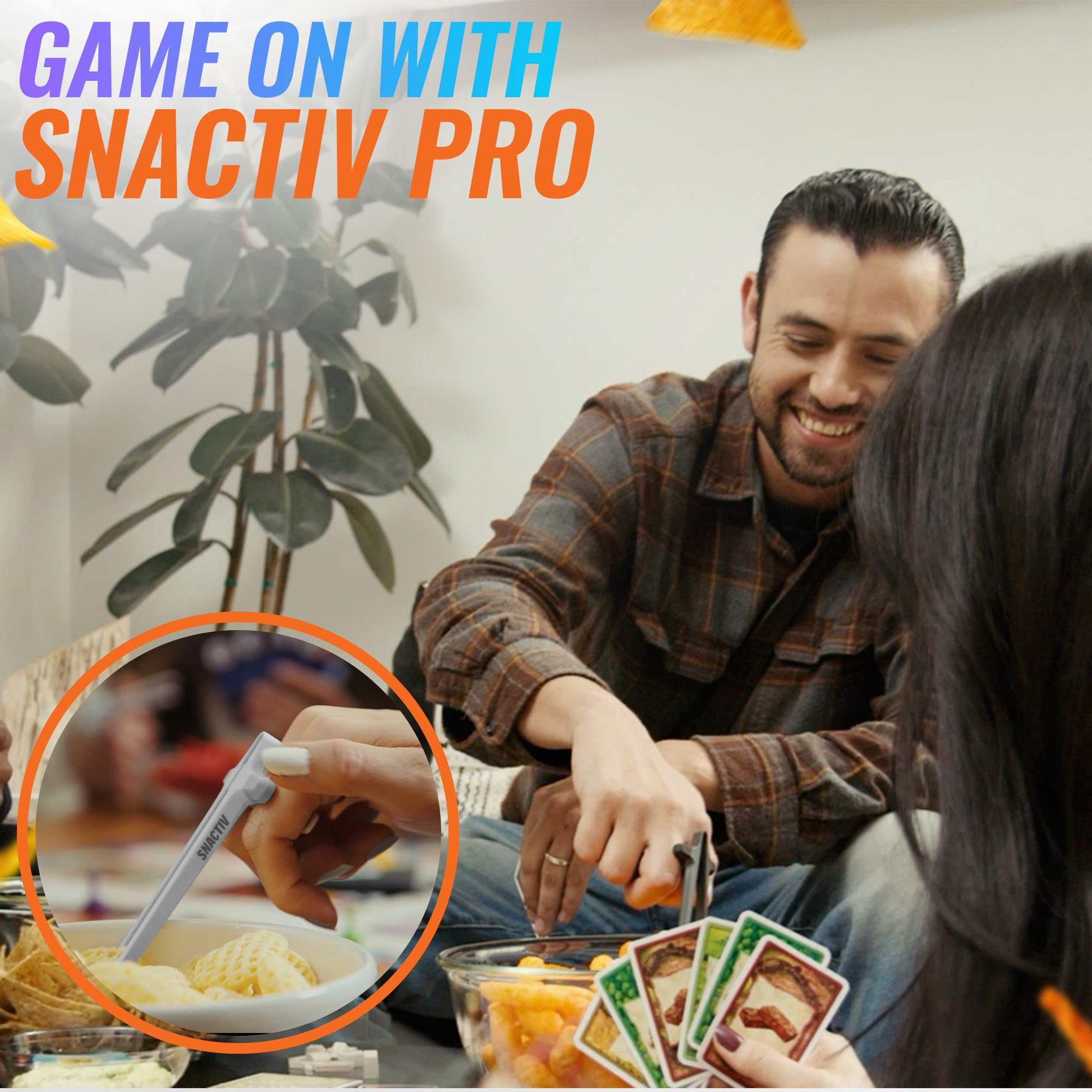 Gamer uses SNACTIV Pro to snack without disrupting play.