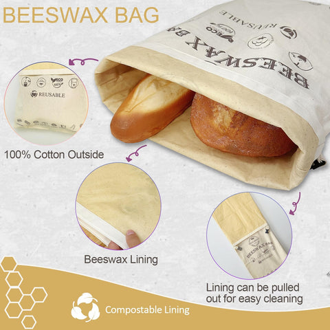 SnailBread freezer-safe beeswax bag preserves flavor during freezing.