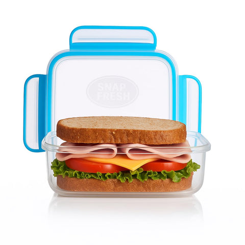 Snap Fresh airtight leakproof lids keep snacks secure during travel.