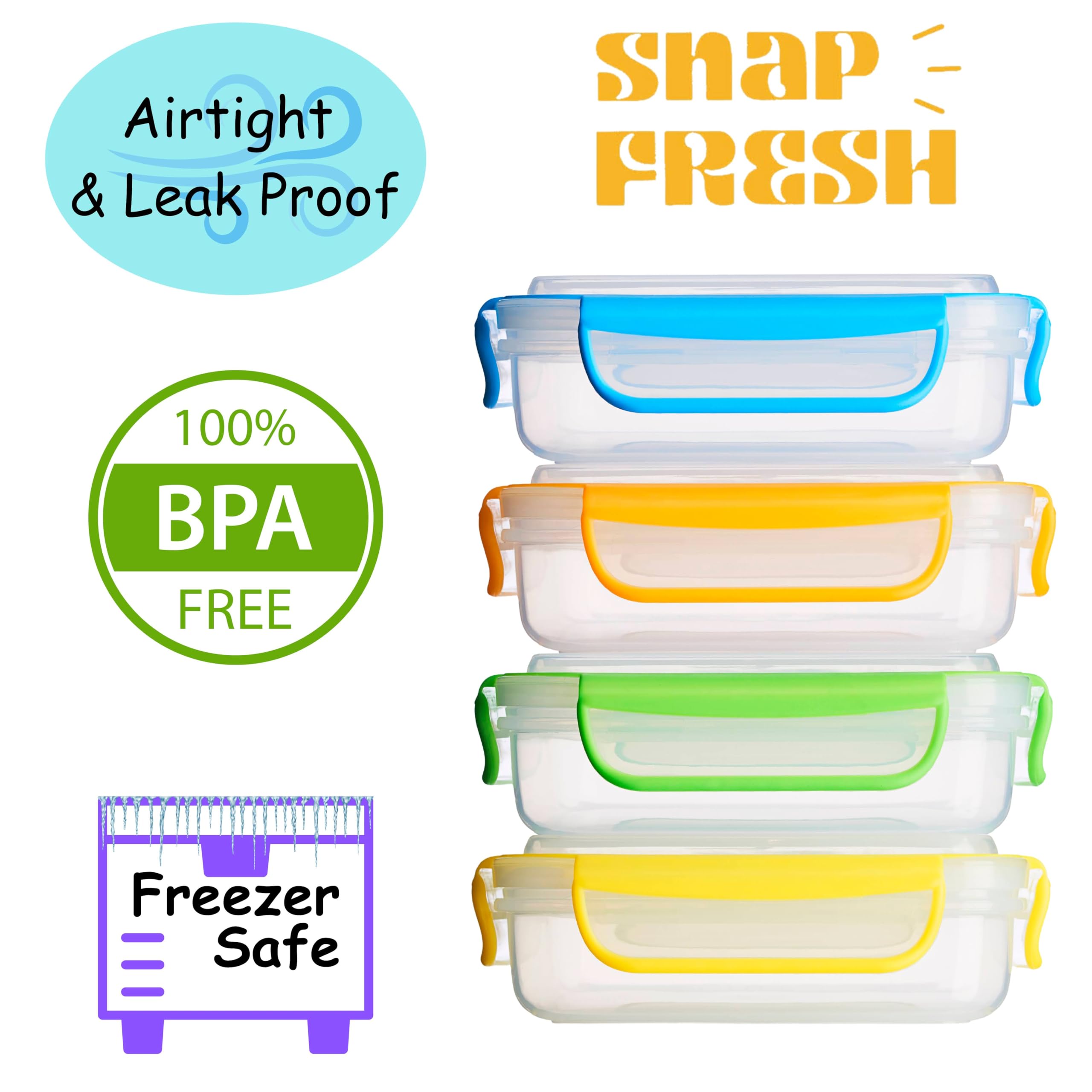 Snap Fresh dishwasher top-rack safe for easy cleaning.