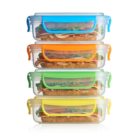 Snap Fresh sandwich containers show contents easily with semi-clear tops.