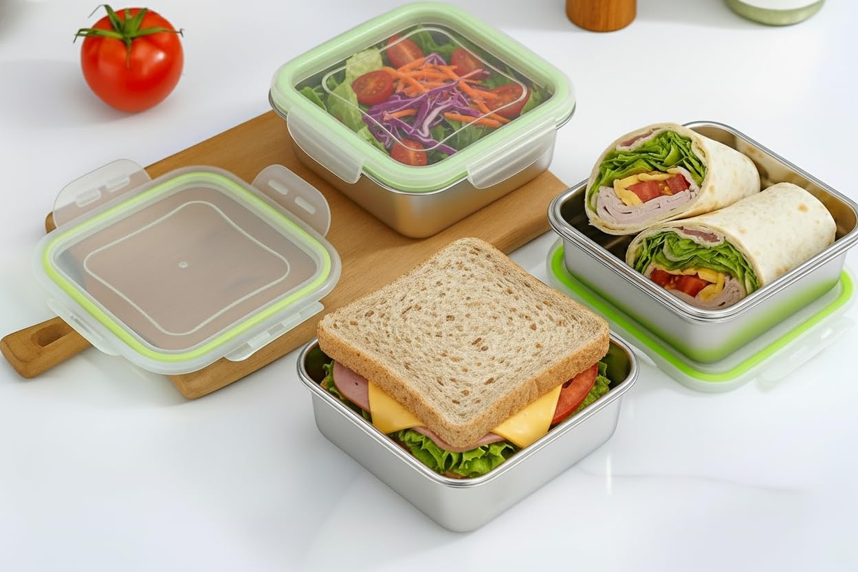 SnapMate odor-resistant lunch containers reducing fridge smells