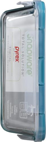 Clear glass shows contents easily in a neat rectangular form.