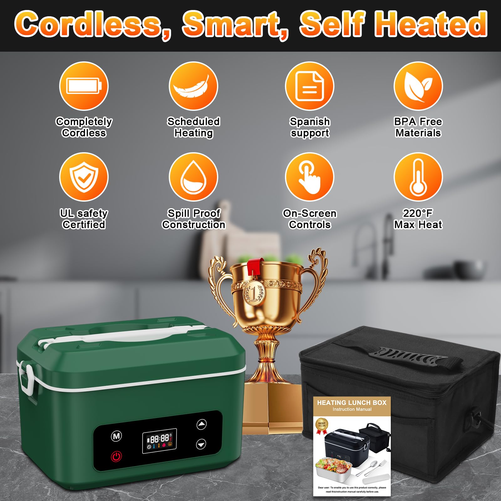 SNIFITAR 1.2L removable container showing easy cleaning and meal prep versatility