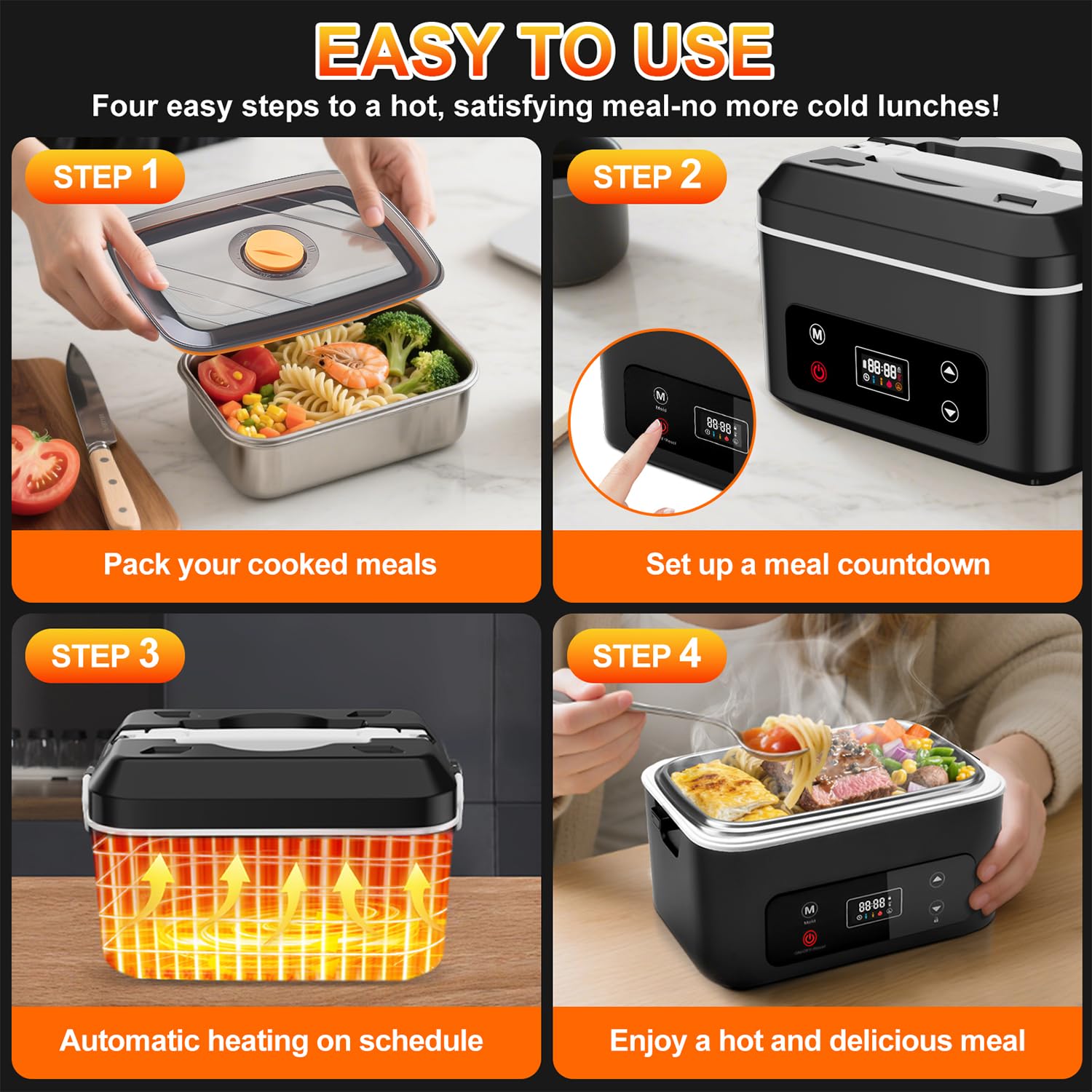 SNIFITAR dishwasher-safe lid and container simplify cleanup
