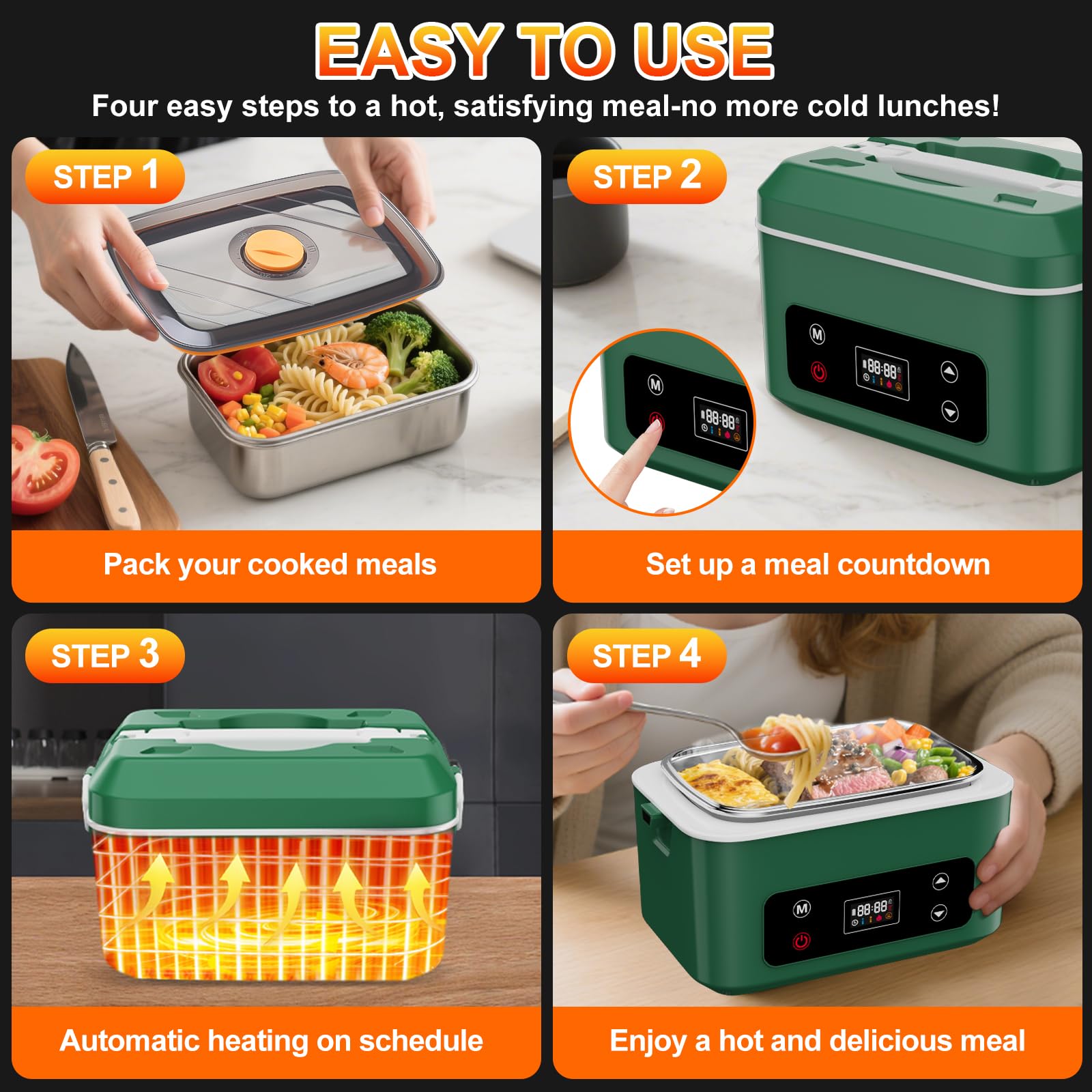 SNIFITAR five-sided heating technology for even warmth during meals