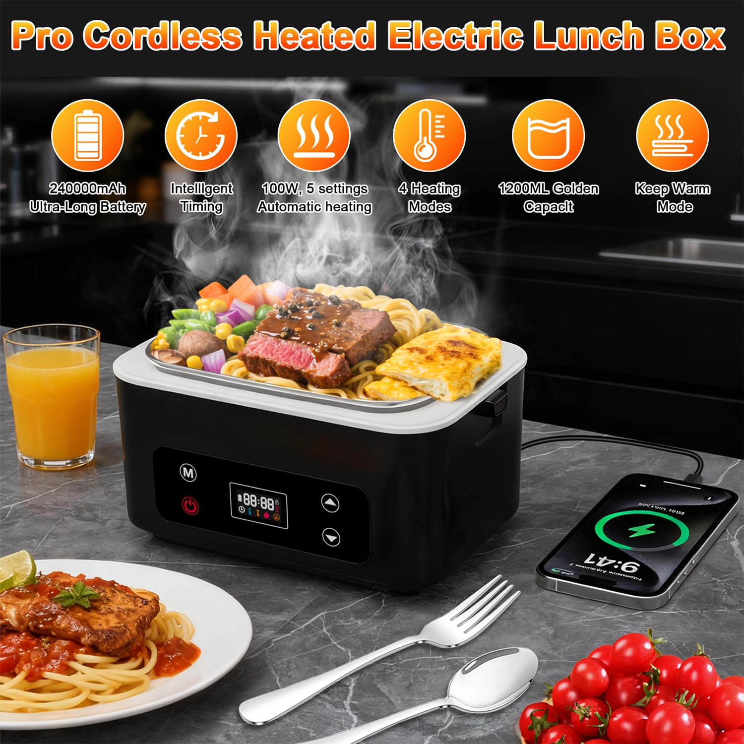 SNIFITAR one-point-two-liter capacity with leakproof silicone seal for mess-free lunches