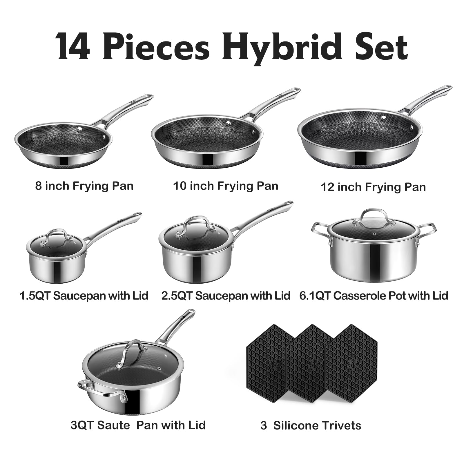 SNOWCLAD 1.5-quart saucepan with lid for sauces and reheating