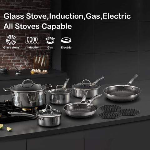SNOWCLAD 2.5-quart saucepan with lid for versatile simmering