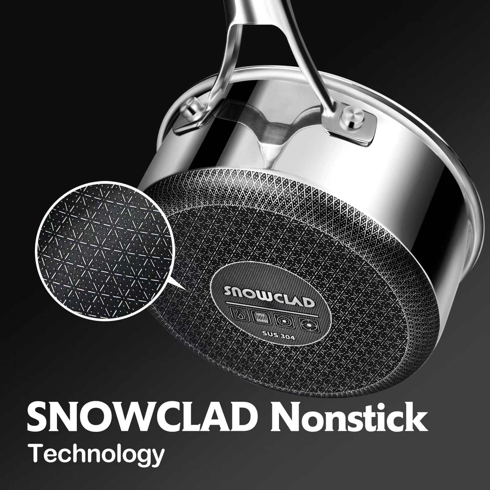 SNOWCLAD oven-safe feature withstands up to 500°F for oven finishing.